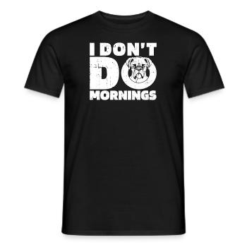 Boxer Dog German Boxer Funny - Men's T-Shirt - black - Front - AI Model Male 178 light (178cm)