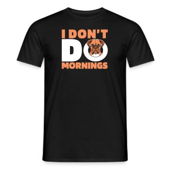 Boxer Dog German Boxer Funny - Men's T-Shirt - black - Front - AI Model Male 178 light (178cm)