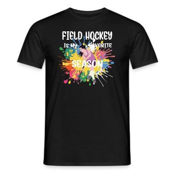 Le hockey sur gazon est ma saison préférée de hockey en salle - T-shirt homme - noir - Devant - AI Model Male 178 light (178cm)