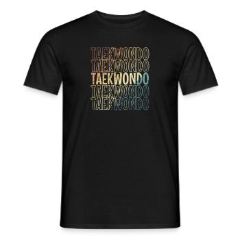 Taekwondo Martial Arts Martial Arts Fitness - Men's T-Shirt - black - Front - AI Model Male 178 light (178cm)