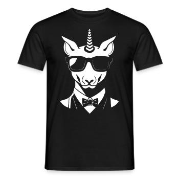 Unicorns Anime Unicorn Manga Fairytale Sunglasses - Men's T-Shirt - black - Front - AI Model Male 178 light (178cm)