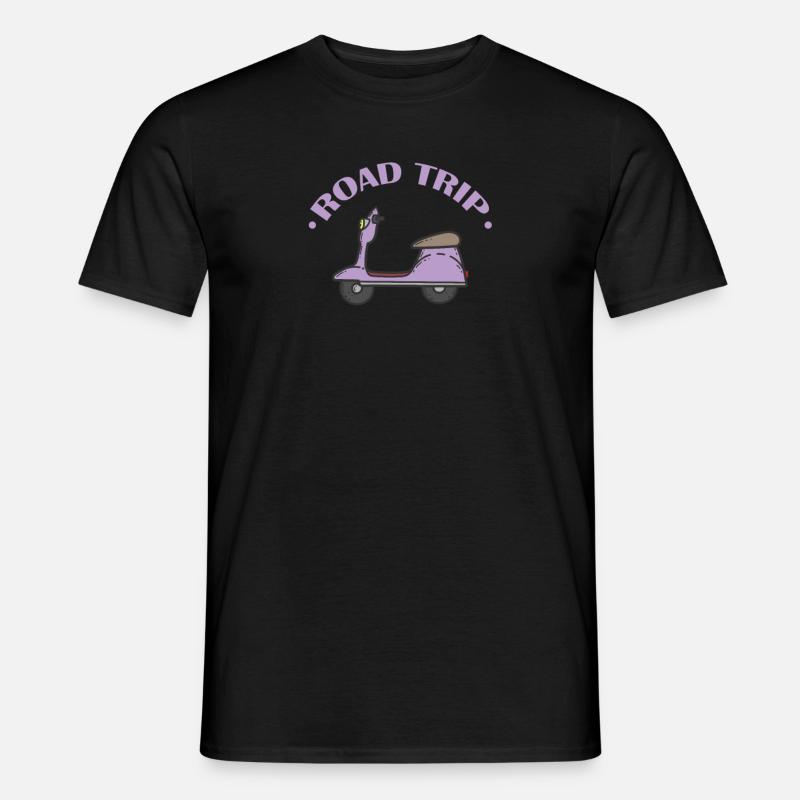 Road Trip Roller Abenteuer Reise - Männer T-Shirt - Schwarz
