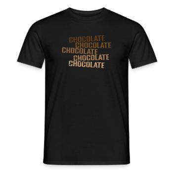 Chocolate Sweet Candy Cocoa - Men's T-Shirt - black - Front - AI Model Male 178 light (178cm)