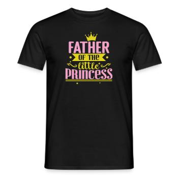Father of the little Princess - Männer T-Shirt - Schwarz - Vorne - AI Model Male 178 light (178cm)
