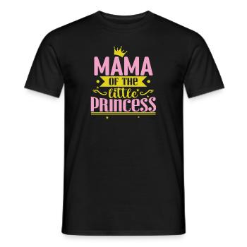 Maman de la petite princesse - T-shirt homme - noir - Devant - AI Model Male 178 light (178cm)