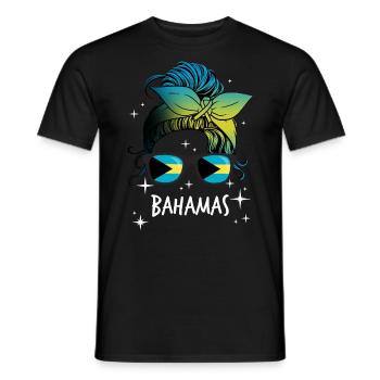 Bahamas - Men's T-Shirt - black - Front - AI Model Male 178 light (178cm)