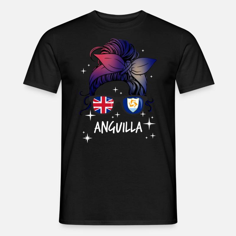 Anguilla - Männer T-Shirt - Schwarz