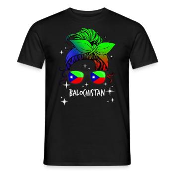 Baloutchistan - T-shirt homme - noir - Devant - AI Model Male 178 light (178cm)