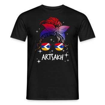 Artsakh - T-shirt homme - noir - Devant - AI Model Male 178 light (178cm)