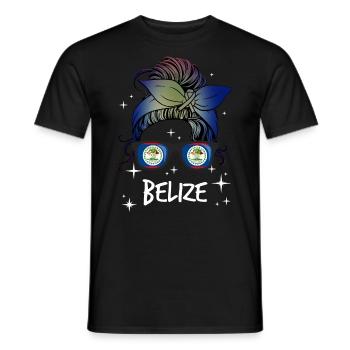Belize - Männer T-Shirt - Schwarz - Vorne - AI Model Male 178 light (178cm)