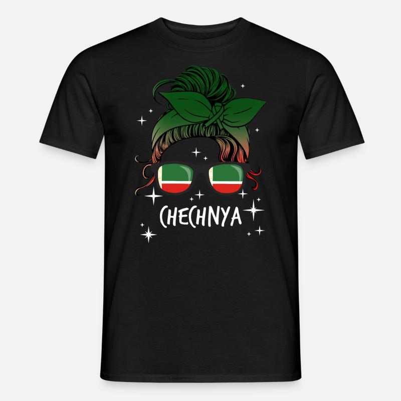 Tschetschenien - Männer T-Shirt - Schwarz