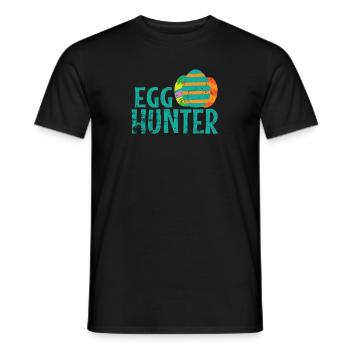 Egg Hunter Easter Colorful Easter Eggs - Men's T-Shirt - black - Front - AI Model Male 178 light (178cm)