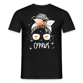 Cyprus - Men's T-Shirt - black - Front - AI Model Male 178 light (178cm)