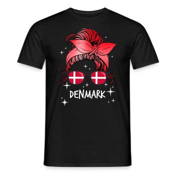Danemark - T-shirt homme - noir - Devant - AI Model Male 178 light (178cm)