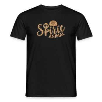 Mon Rongeur Lemming Animal Spirituel - T-shirt homme - noir - Devant - AI Model Male 178 light (178cm)