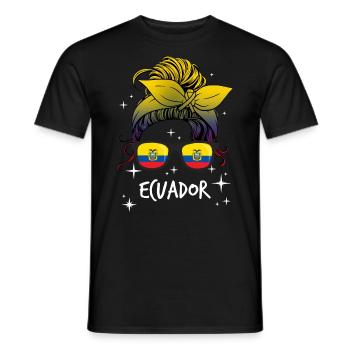 Ecuador - Männer T-Shirt - Schwarz - Vorne - AI Model Male 178 light (178cm)