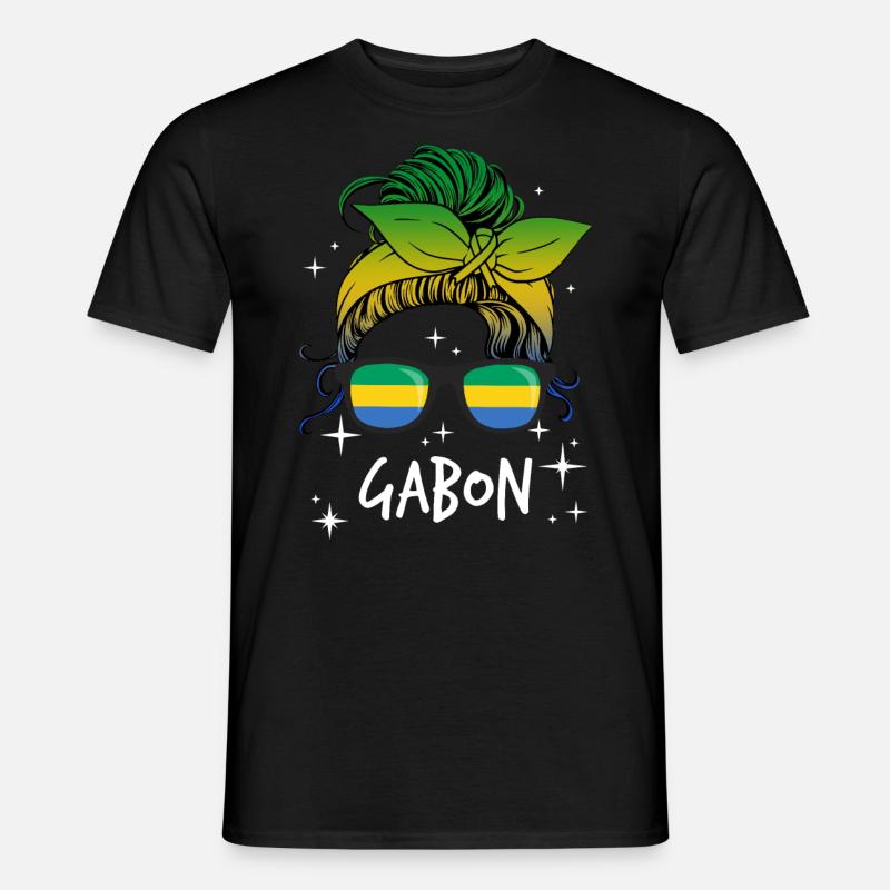 Gabun - Männer T-Shirt - Schwarz