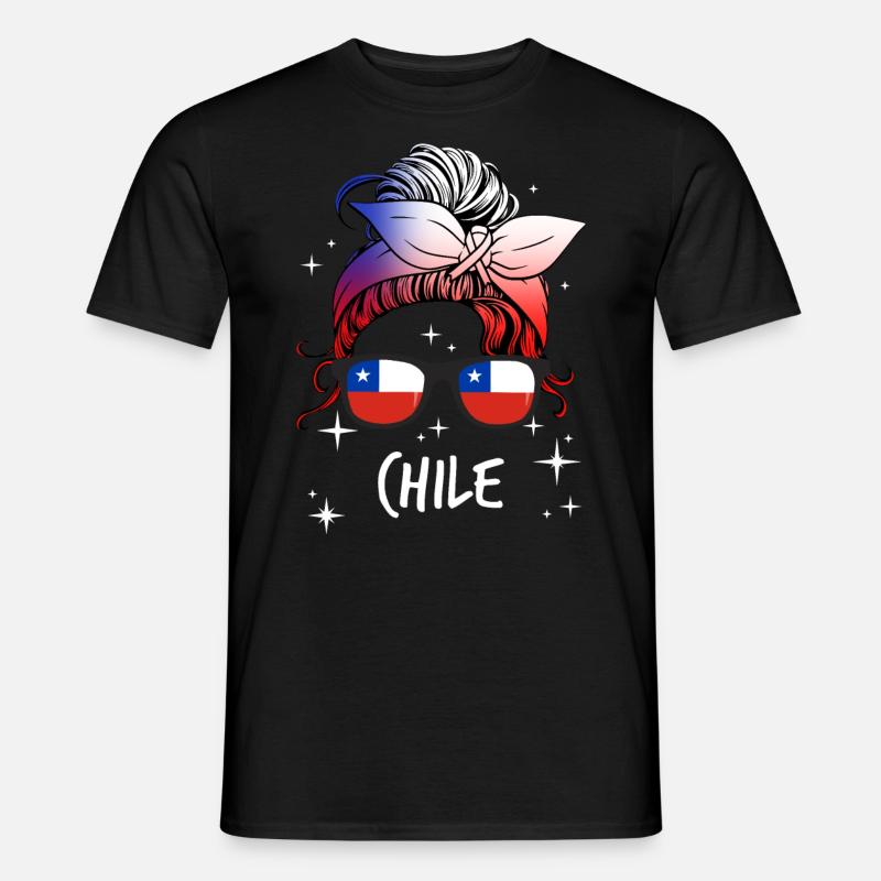 Chile - Männer T-Shirt - Schwarz