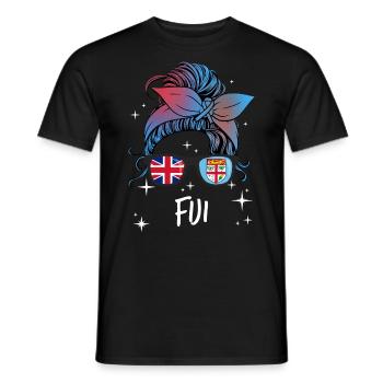 Fiji - Men's T-Shirt - black - Front - AI Model Male 178 light (178cm)