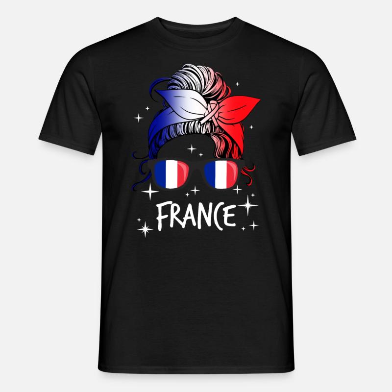 Frankreich - Männer T-Shirt - Schwarz