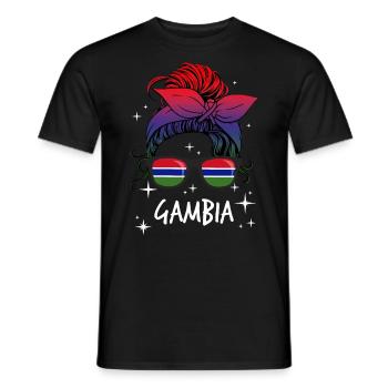 Gambie - T-shirt homme - noir - Devant - AI Model Male 178 light (178cm)