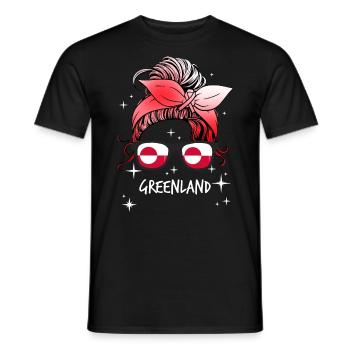 Groenland - T-shirt homme - noir - Devant - AI Model Male 178 light (178cm)