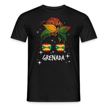 Grenade - T-shirt homme - noir - Devant - AI Model Male 178 light (178cm)
