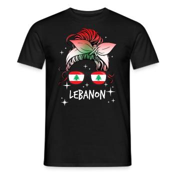 Lebanon - Men's T-Shirt - black - Front - AI Model Male 178 light (178cm)