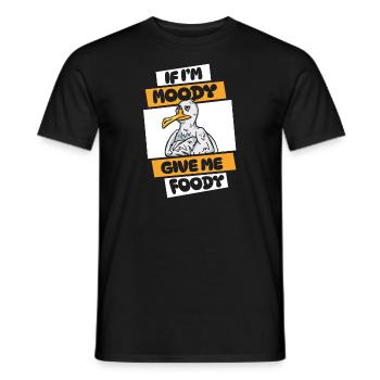 Mouette Drôle Si Je Suis De Mauvaise Humeur Donnez-Moi Gourmand - T-shirt homme - noir - Devant - AI Model Male 178 light (178cm)