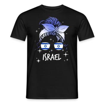 Israel - Men's T-Shirt - black - Front - AI Model Male 178 light (178cm)