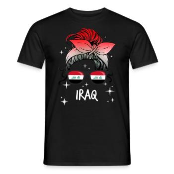 Irak - Männer T-Shirt - Schwarz - Vorne - AI Model Male 178 light (178cm)