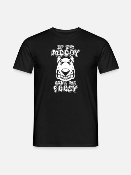 Bull Terrier Drôle Si Je Suis De Mauvaise Humeur Donnez-Moi Gourmand - T-shirt homme - noir