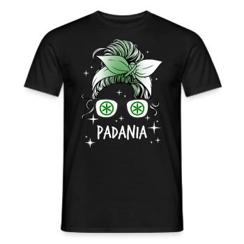 Padanien - Männer T-Shirt - Schwarz - Vorne - AI Model Male 178 light (178cm)
