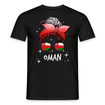 Oman - Men's T-Shirt - black - Front - AI Model Male 178 light (178cm)