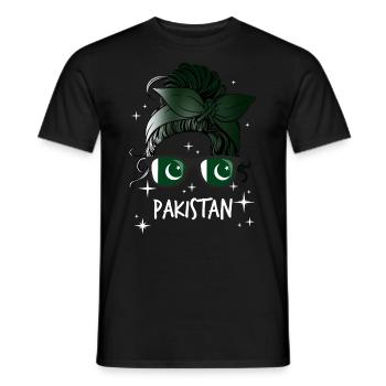 Pakistan - Men's T-Shirt - black - Front - AI Model Male 178 light (178cm)