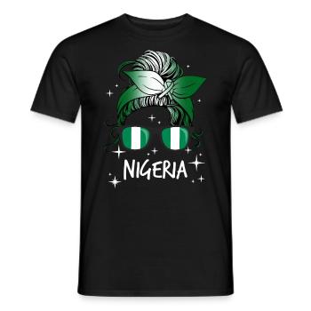 Nigeria - Men's T-Shirt - black - Front - AI Model Male 178 light (178cm)