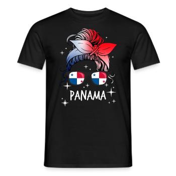 Panama - Männer T-Shirt - Schwarz - Vorne - AI Model Male 178 light (178cm)