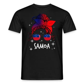 Samoa - Männer T-Shirt - Schwarz - Vorne - AI Model Male 178 light (178cm)