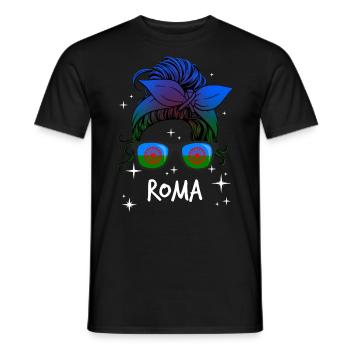 Roma - T-shirt homme - noir - Devant - AI Model Male 178 light (178cm)