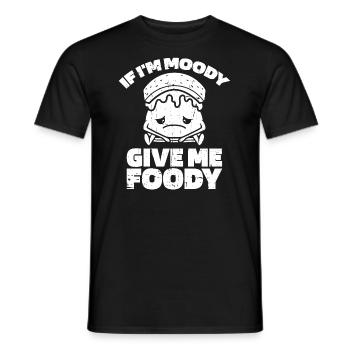 Smores S'mores Witzig If Im Moody Give Me Foody - Männer T-Shirt - Schwarz - Vorne - AI Model Male 178 light (178cm)