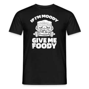 Crêpes Drôles Si Je Suis De Mauvaise Humeur Donnez-Moi Gourmand - T-shirt homme - noir - Devant - AI Model Male 178 light (178cm)