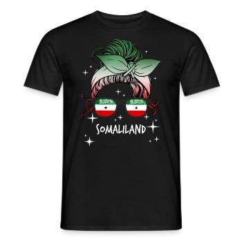 Somaliland - T-shirt homme - noir - Devant - AI Model Male 178 light (178cm)
