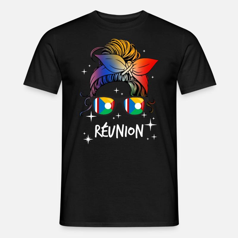Réunion - Männer T-Shirt - Schwarz