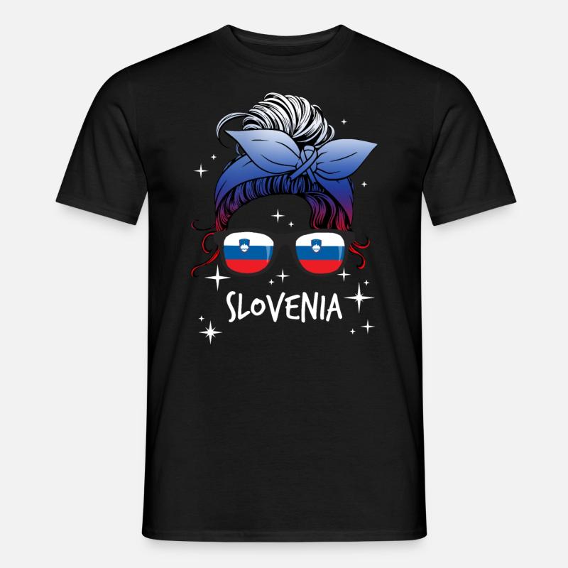 Slowenien - Männer T-Shirt - Schwarz