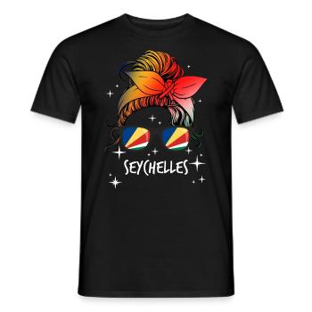 Seychelles - Men's T-Shirt - black - Front - AI Model Male 178 light (178cm)