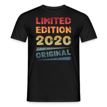 Édition Limitée Fête d’Anniversaire Vintage 2020 - T-shirt homme - noir - Devant - AI Model Male 178 light (178cm)