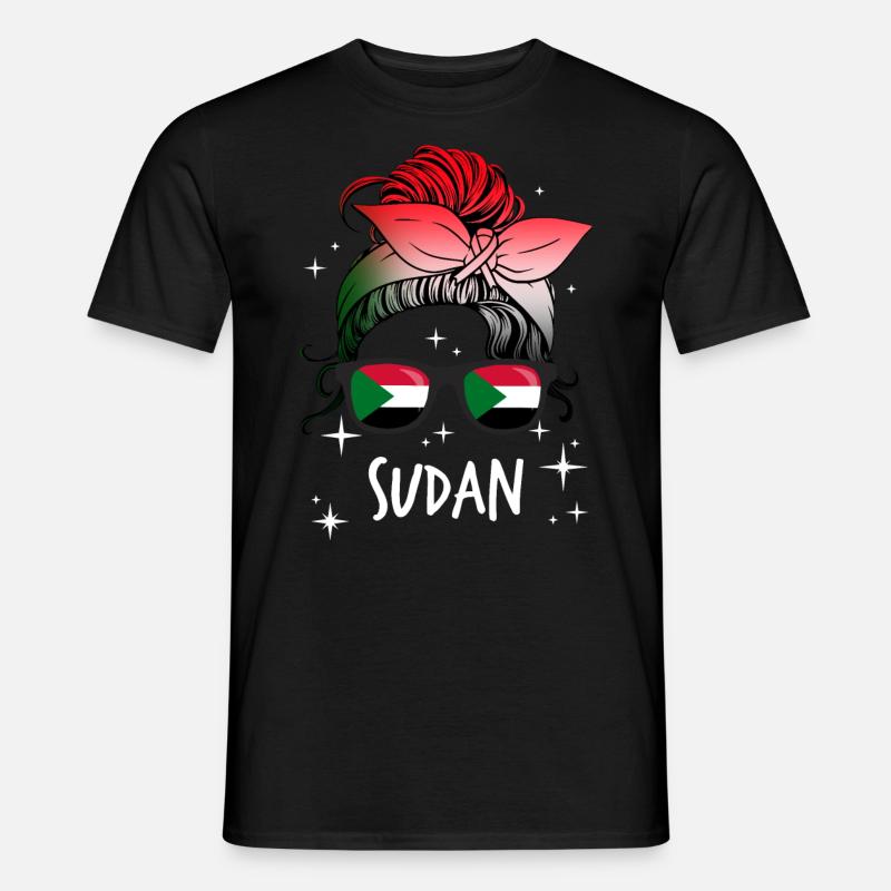 Sudan - Männer T-Shirt - Schwarz