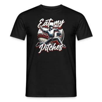 Base-ball - T-shirt homme - noir - Devant - AI Model Male 178 light (178cm)