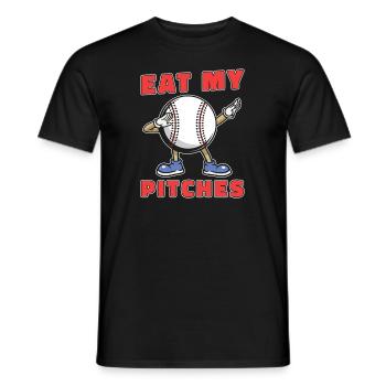 Base-ball - T-shirt homme - noir - Devant - AI Model Male 178 light (178cm)