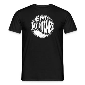 Baseball Funny - Men's T-Shirt - black - Front - AI Model Male 178 light (178cm)